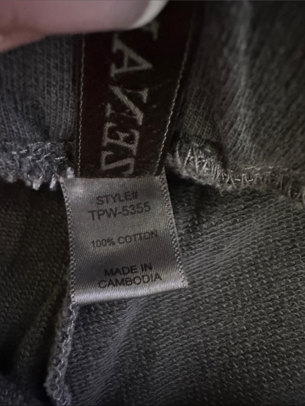 NWOT Zenana Washed Black Wide Leg Drawstring Pants - Picture 3 of 4